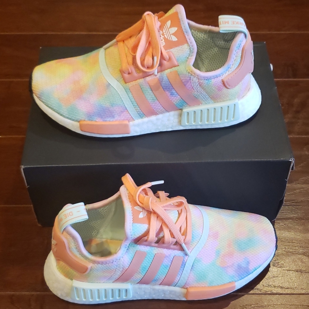 Adidas NMD R1 Tie Dye Athletic Sneakers - Picture 11 of 15